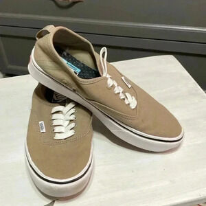Vans Tan Sneakers with White Accents